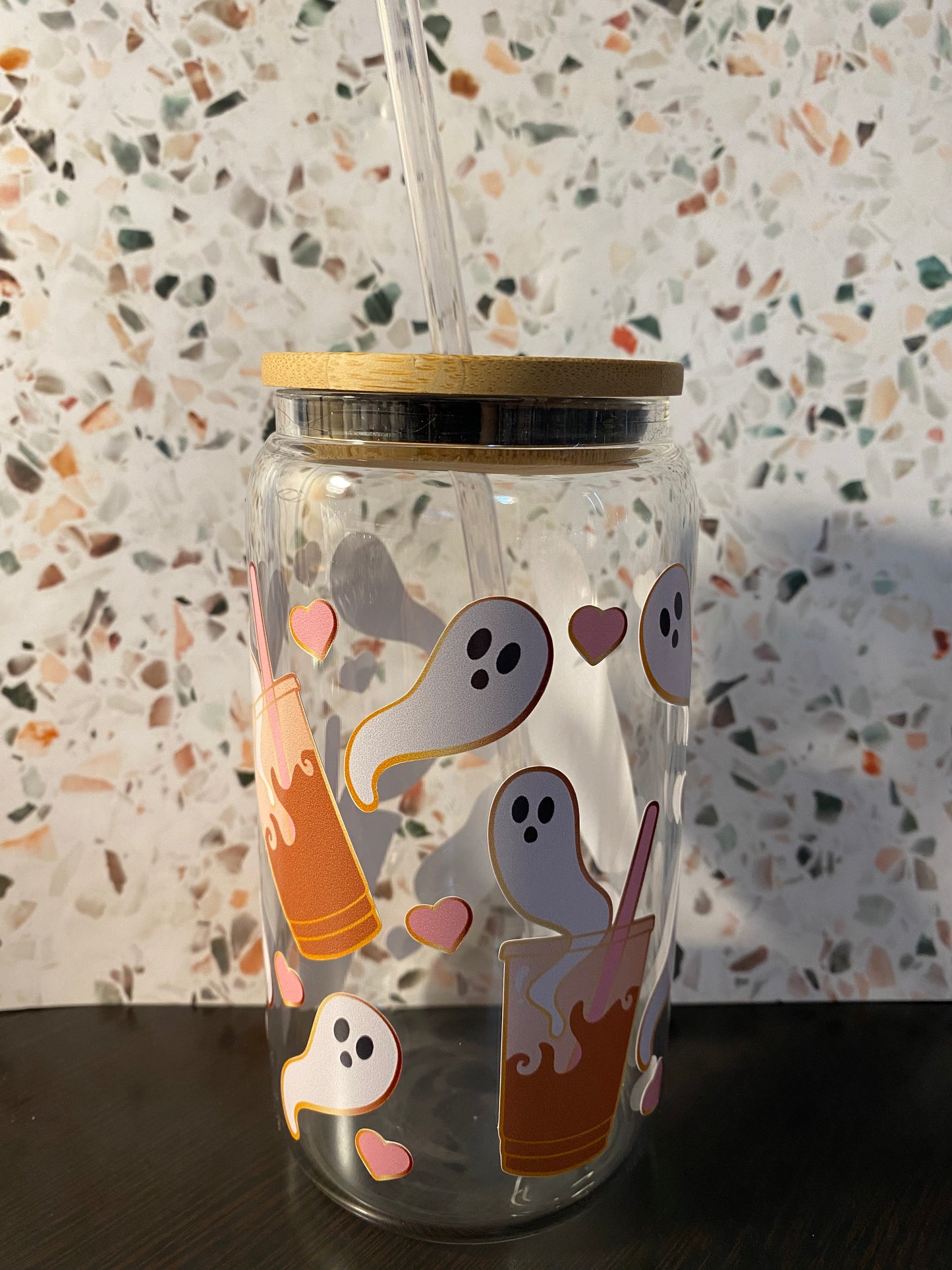 Ghost Coffee 16 Ounce Glass Libby’s