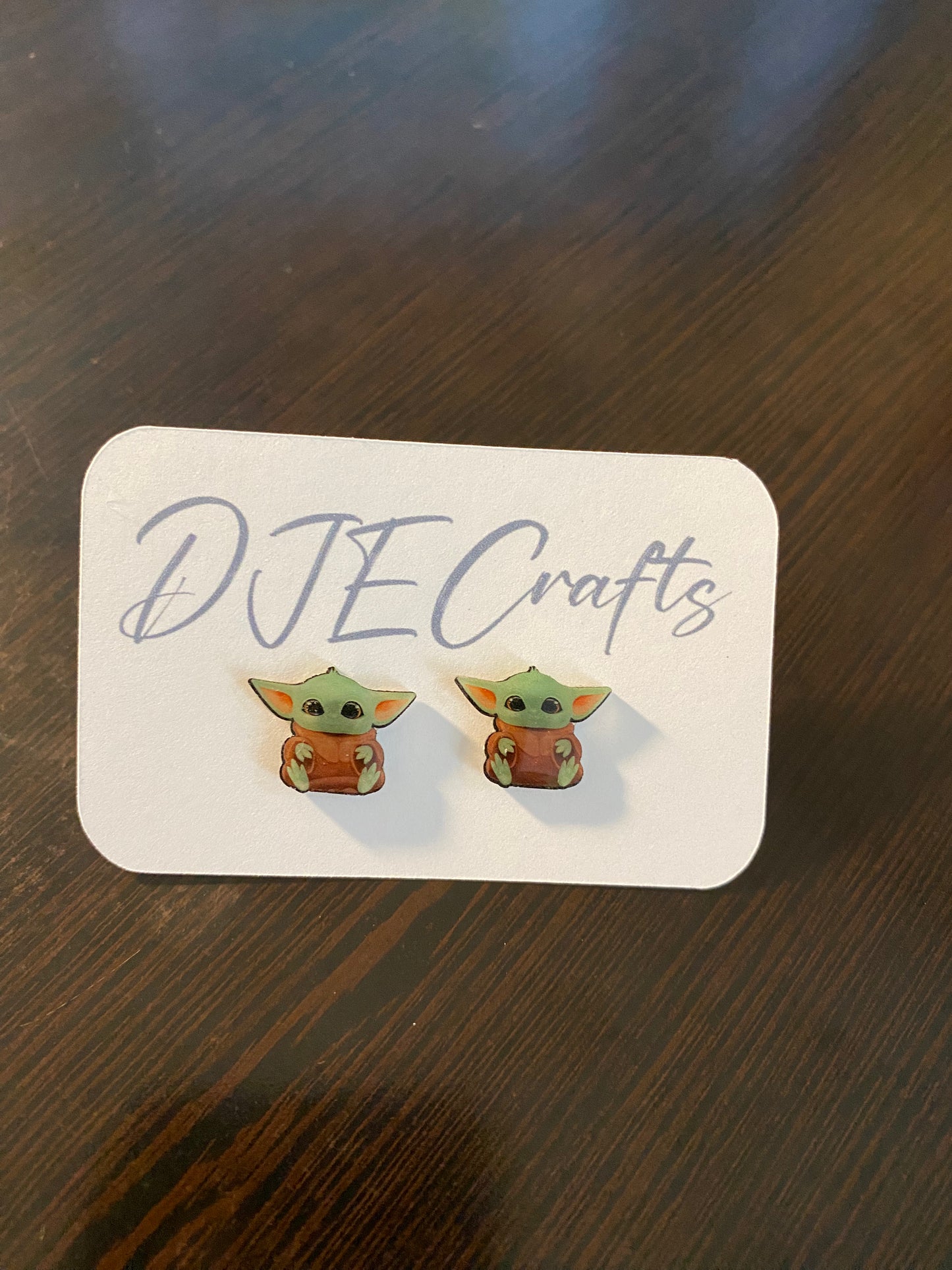 Baby Yoda Post Back Earrings