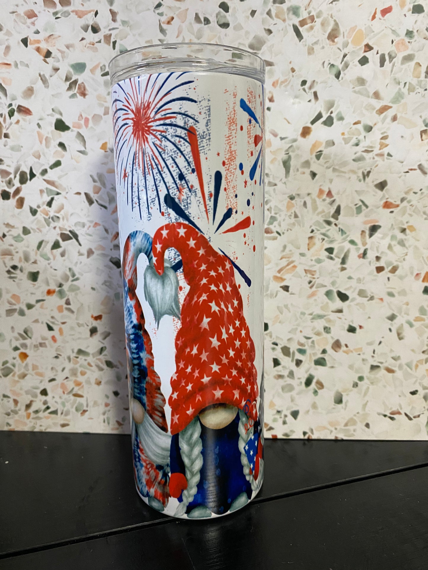 Patriotic Gnomes 20 Ounce Sublimation Tumbler