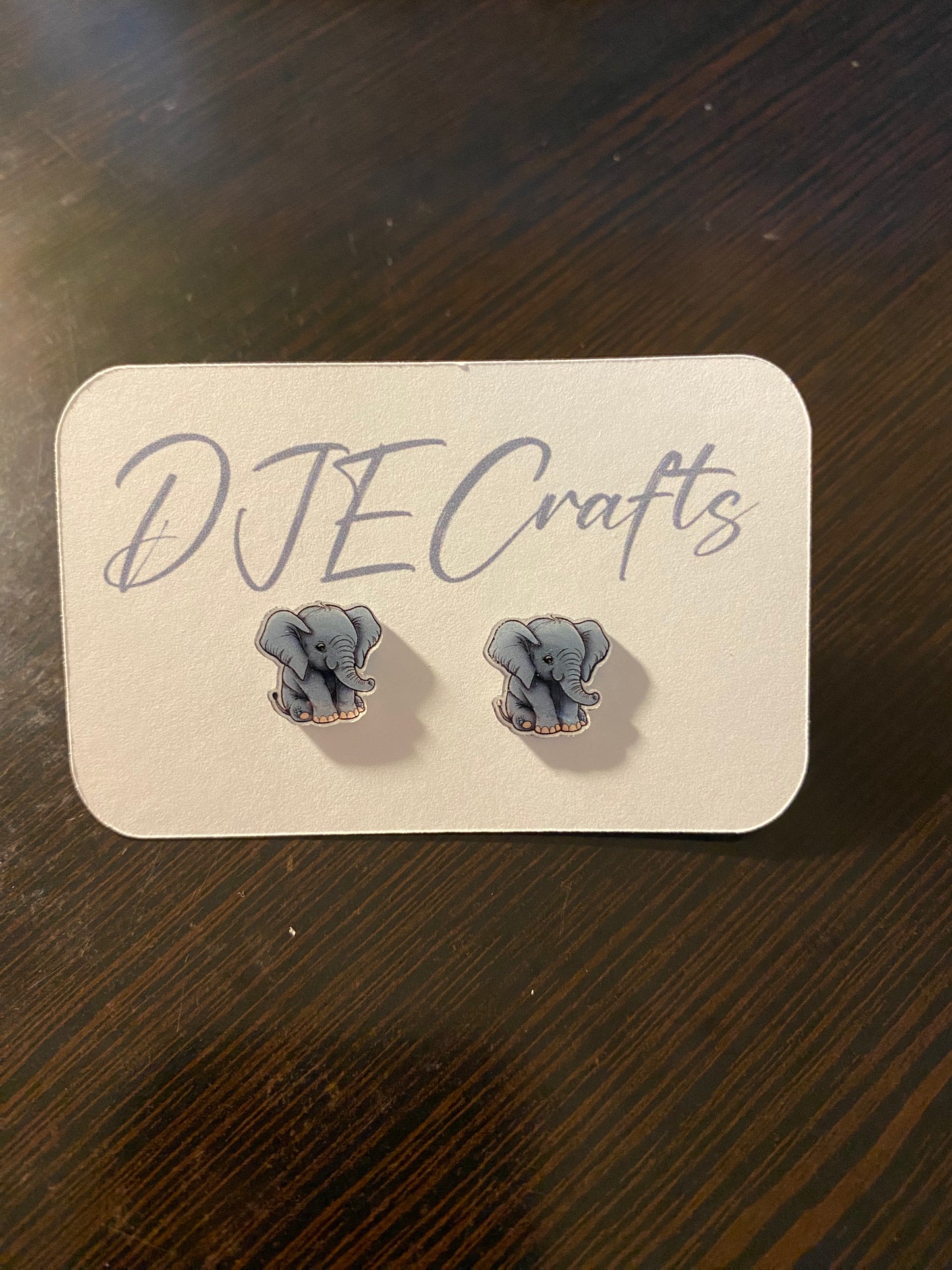 Elephant Post Back Earrings