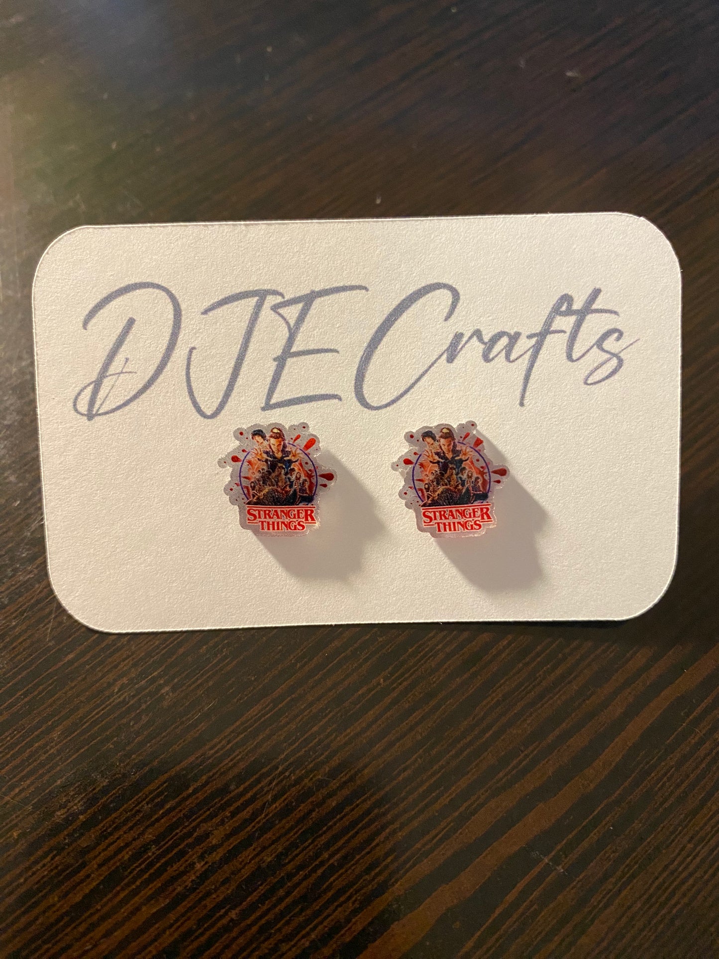 Stranger Things Post Back Earrings