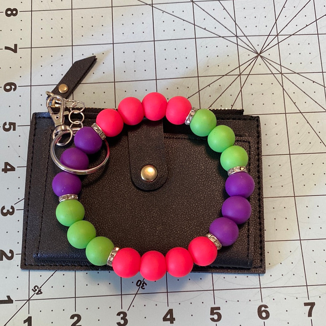 Beaded Silicone Wristlet