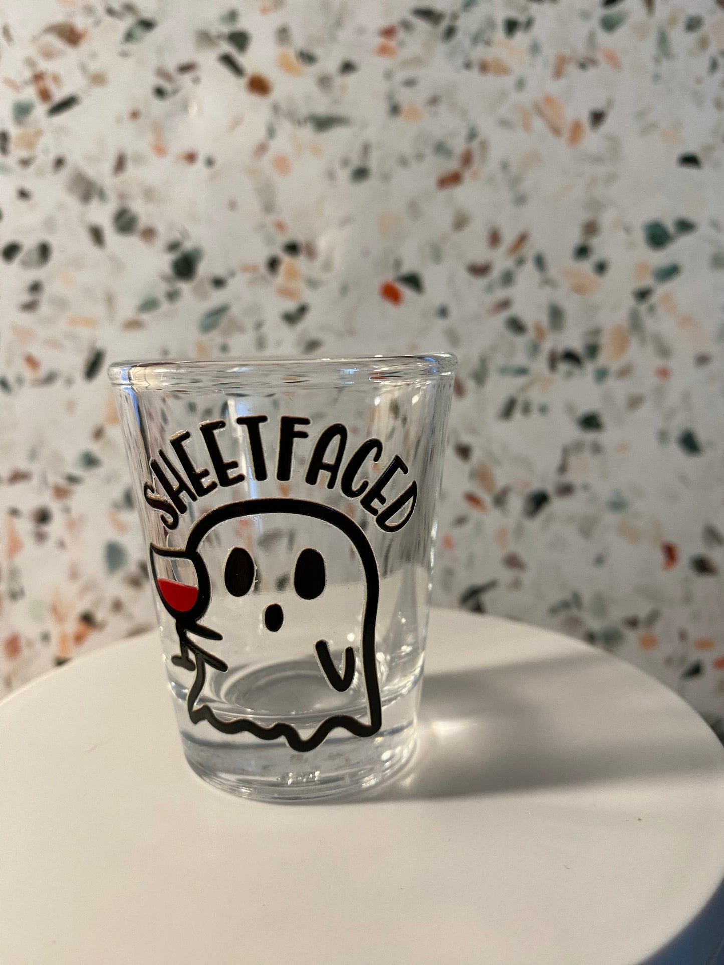 Sheetfaced 1.5 ounce shot glass
