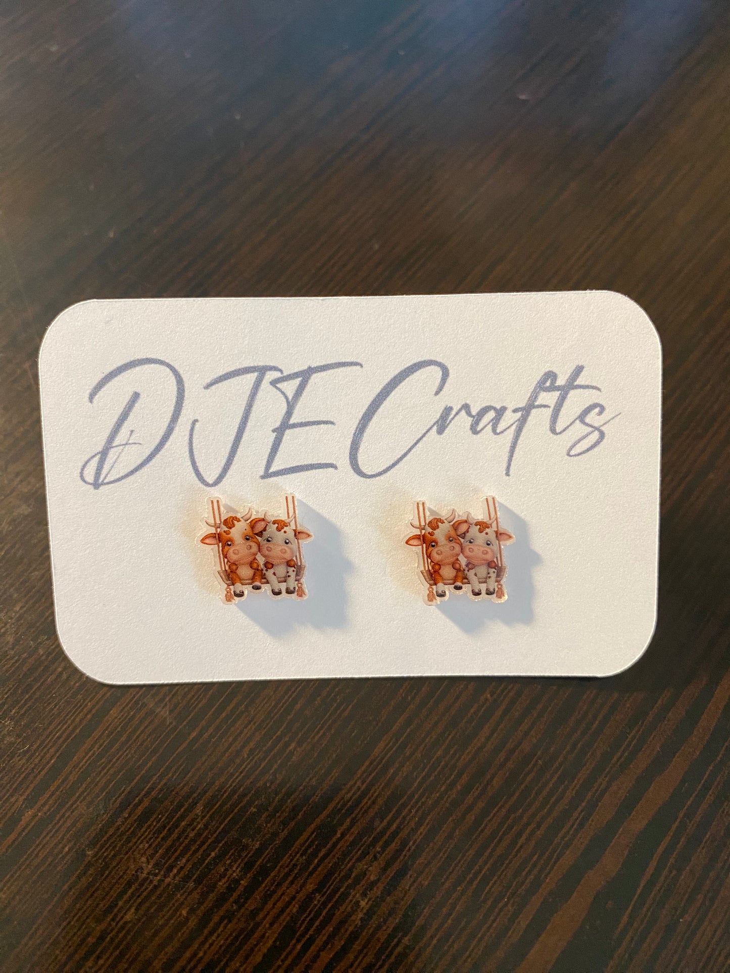 Cows #5 Post Back Earrings