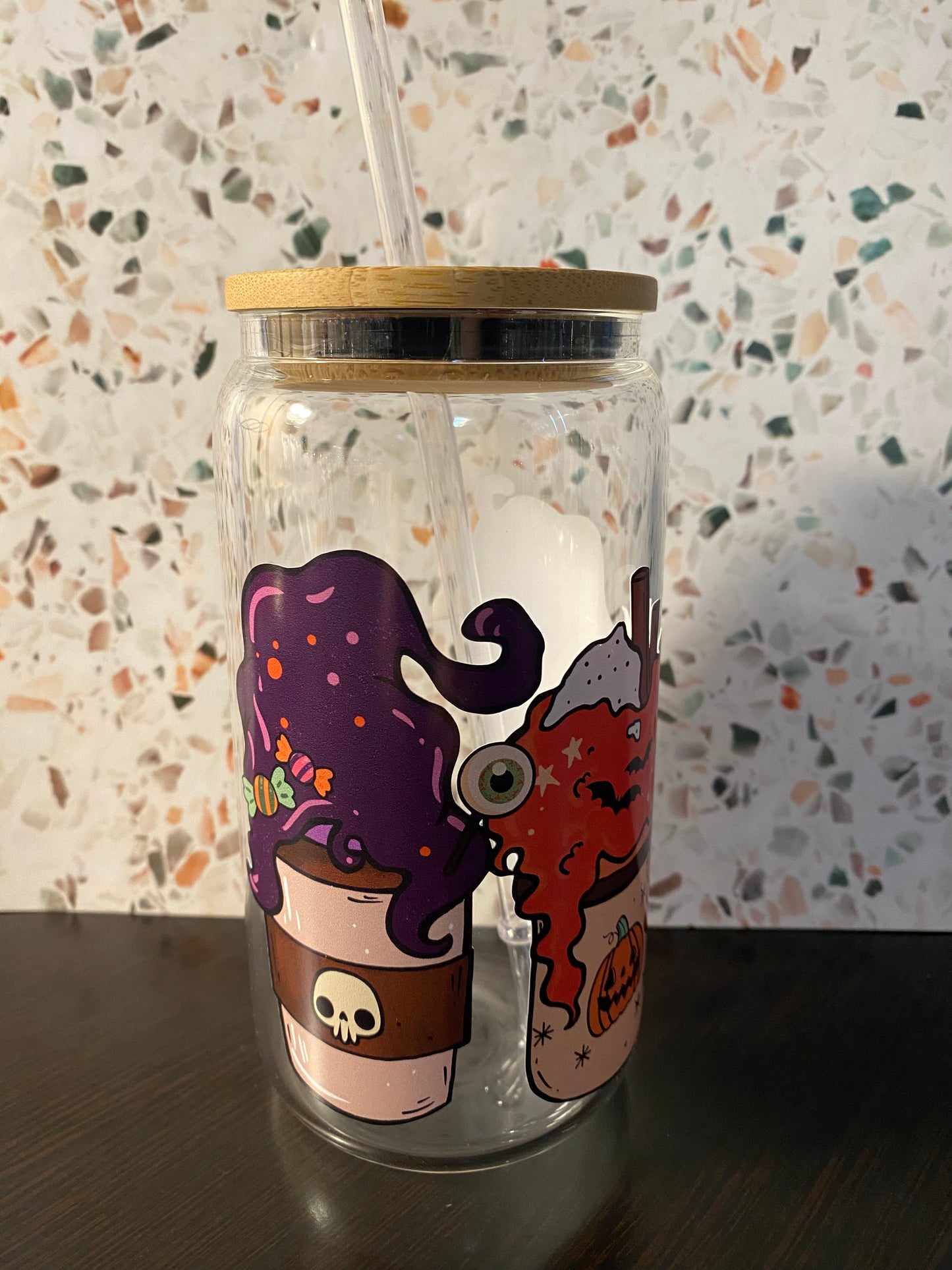 Sisters Coffee 16 Ounce Glass Libby’s