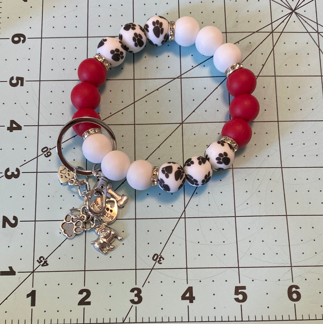 Beaded Silicone Wristlet