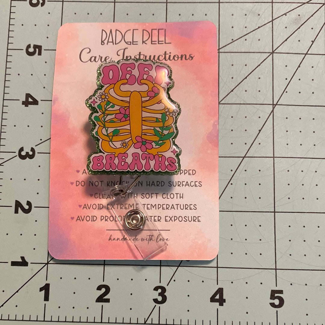 Deep Breaths Badge Reel