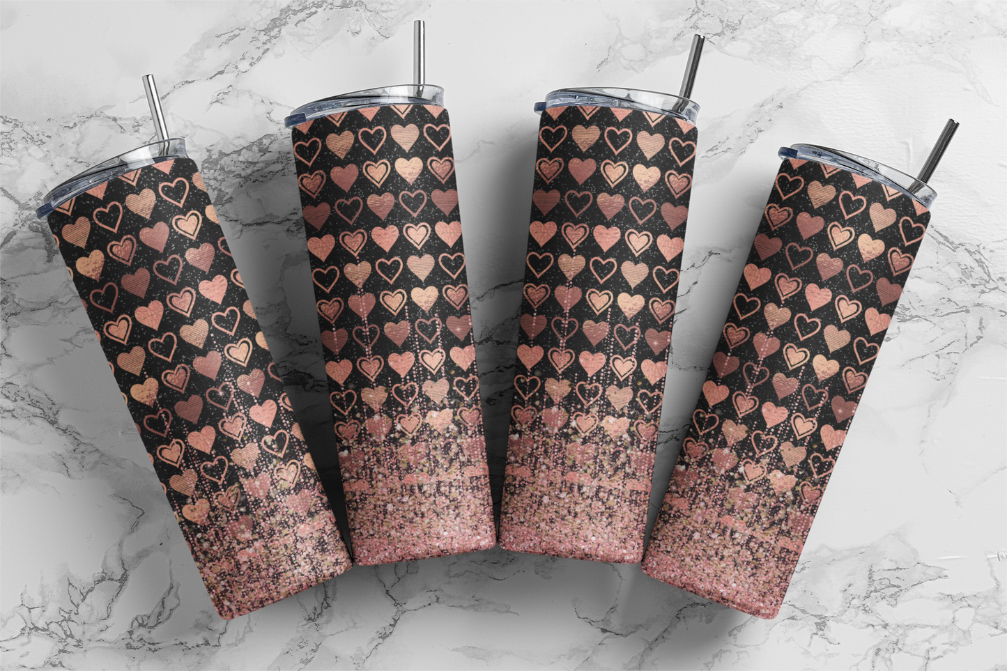 Queen Of Hearts 20 Ounce Skinny Sublimation Tumbler