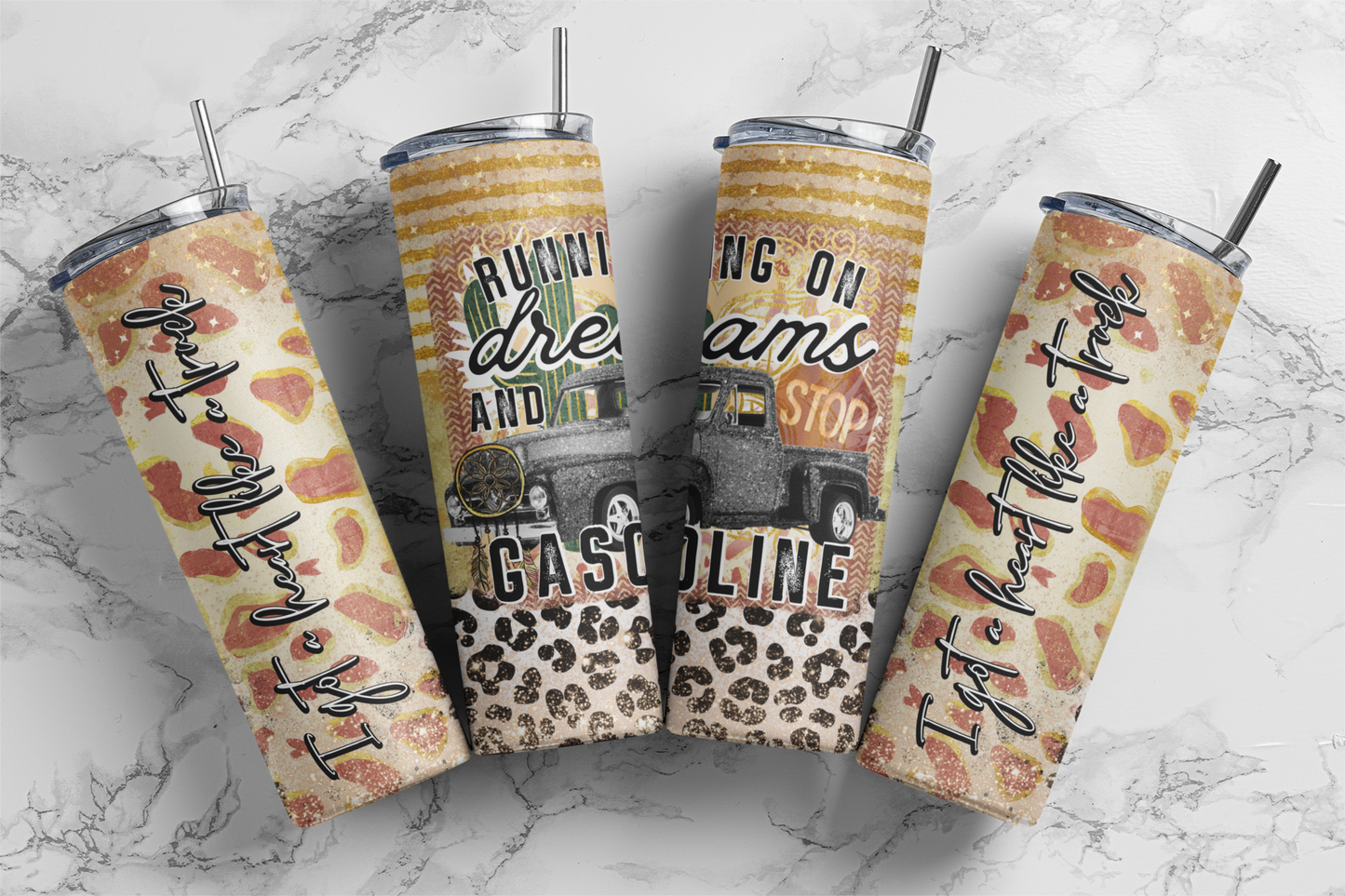 Heart Like A Truck 20 Ounce Sublimation Tumbler