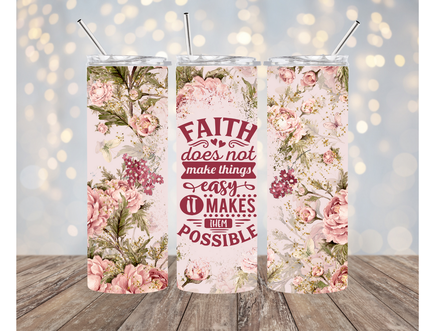 Faith 20 Ounce Sublimation Tumbler