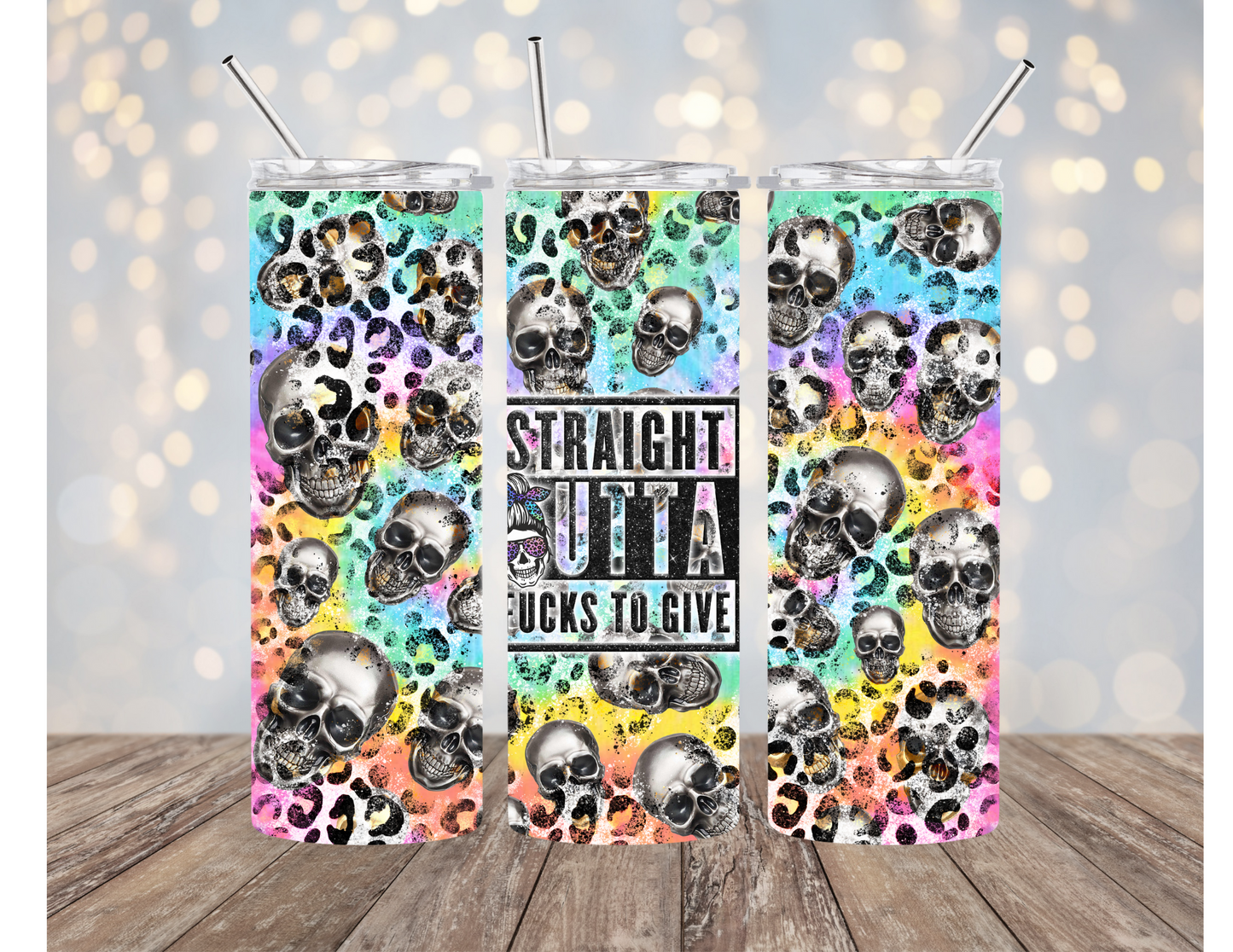 Straight Outta Fucks 20 ounce Sublimation Tumbler