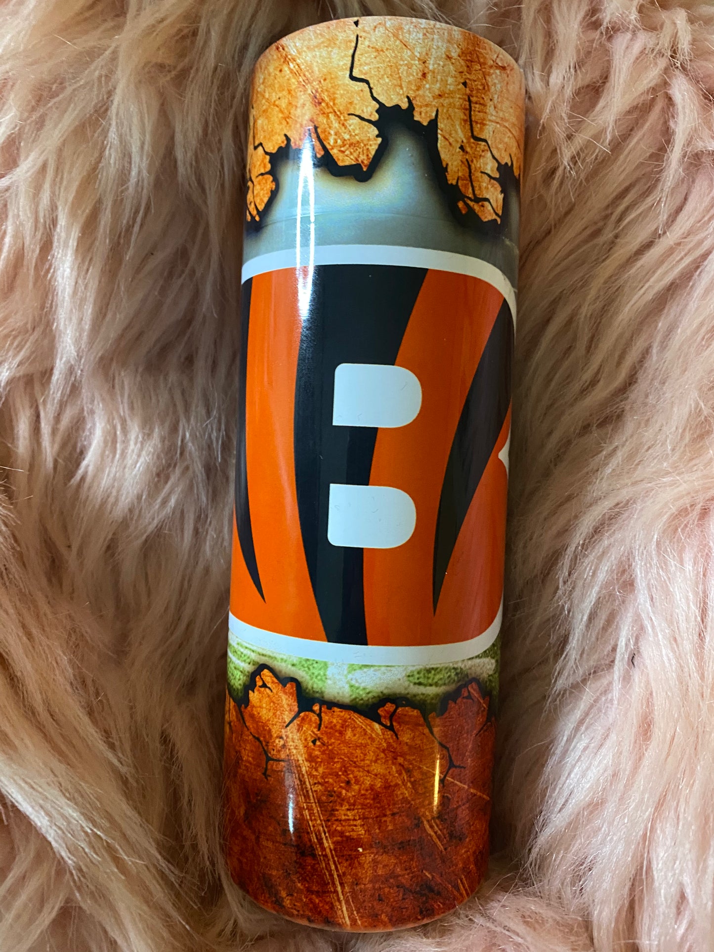 20 ounce Bengals Skinny Sublimation Tumbler