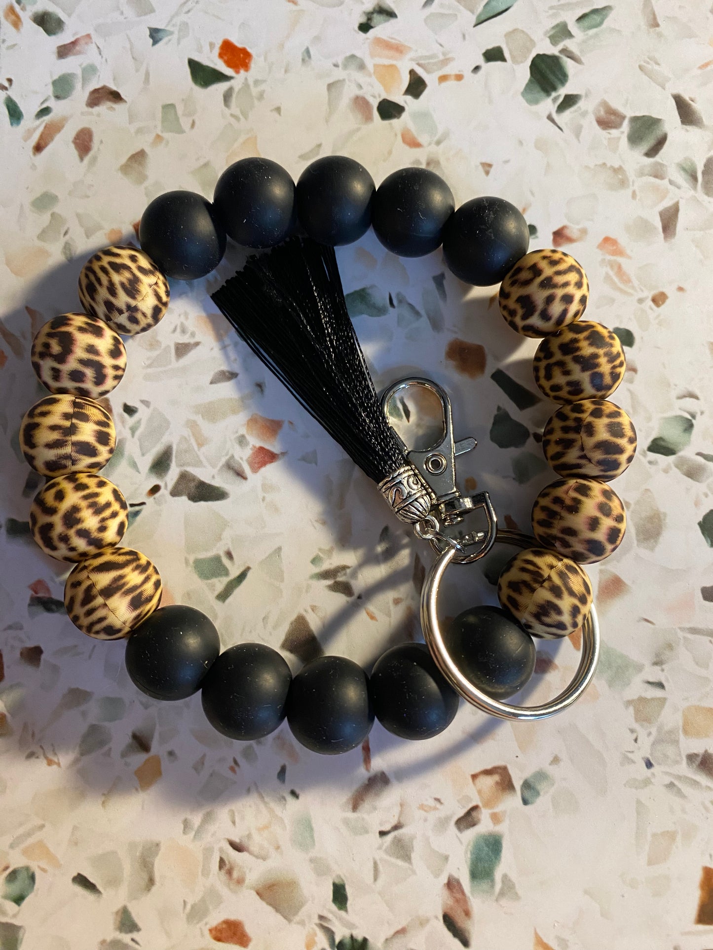 Beaded Silicone Wristlet