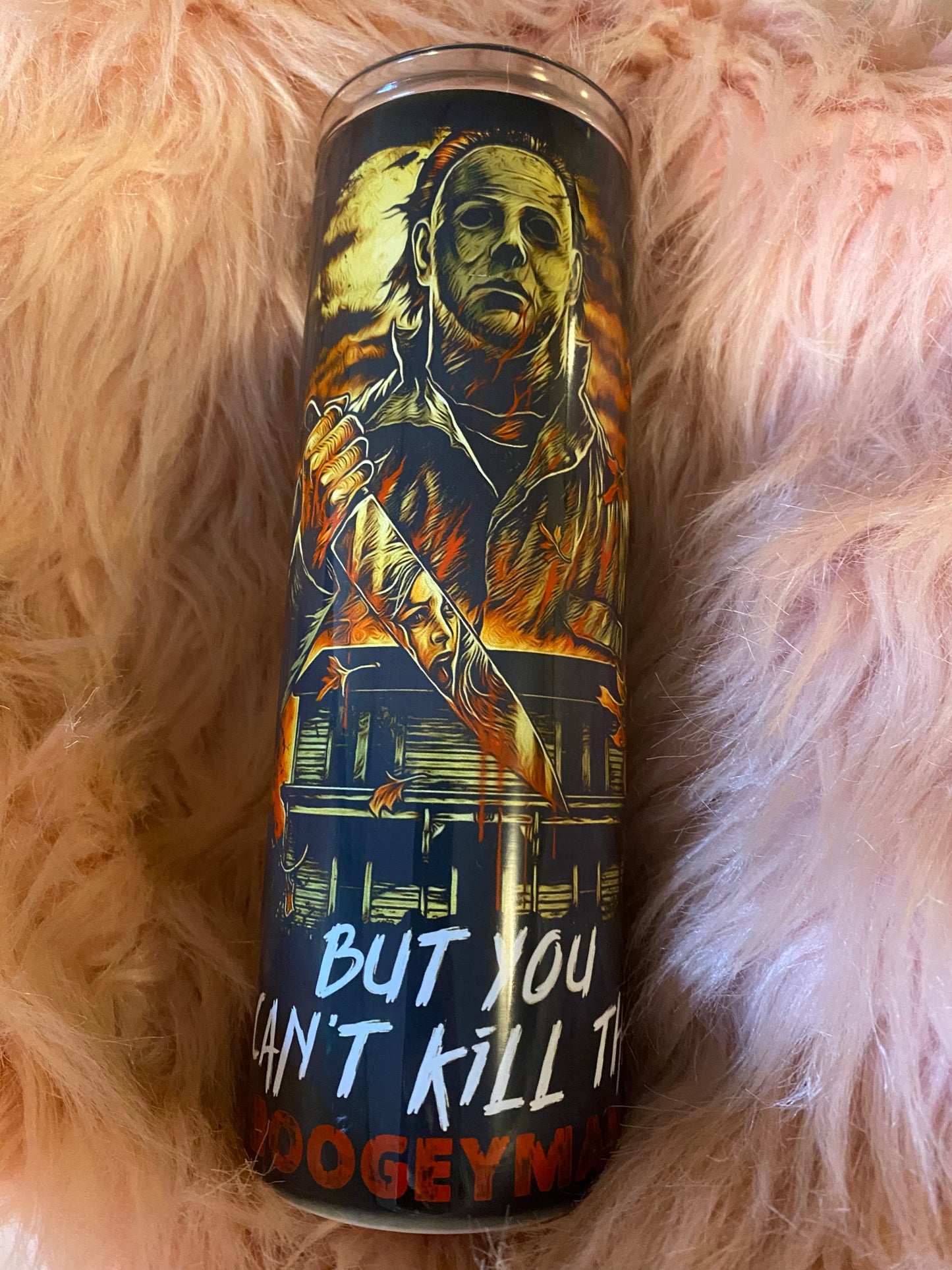 Micheal Meyers 20 ounce Skinny Sublimation Tumbler