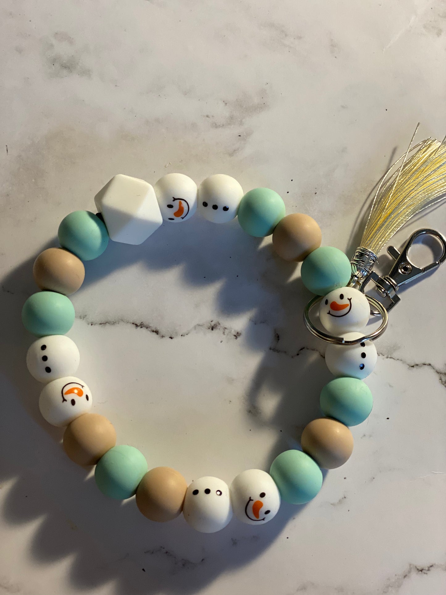 Beaded Silicone Wristlet