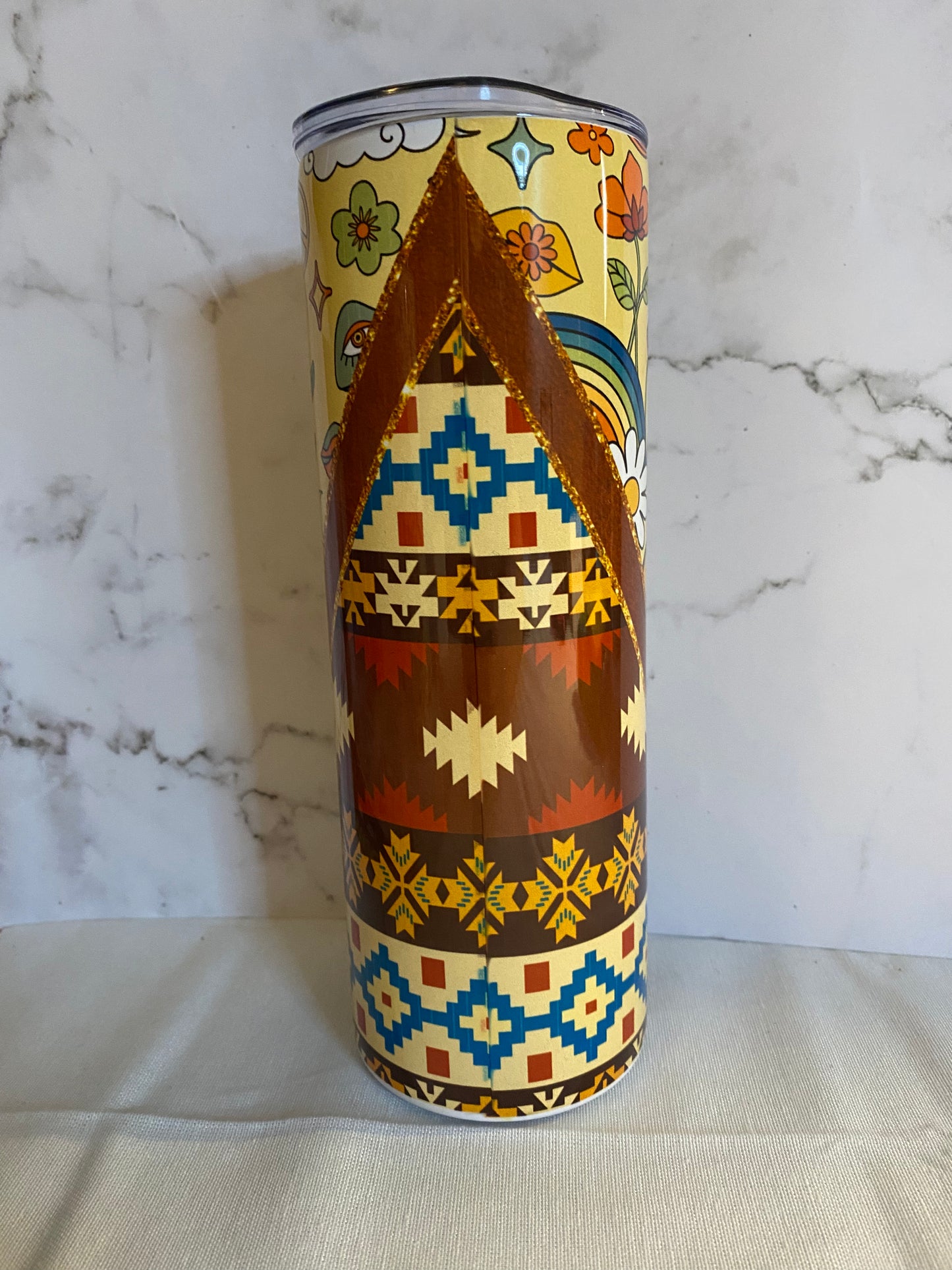 Retro Hippie 20 ounce Sublimation Tumbler