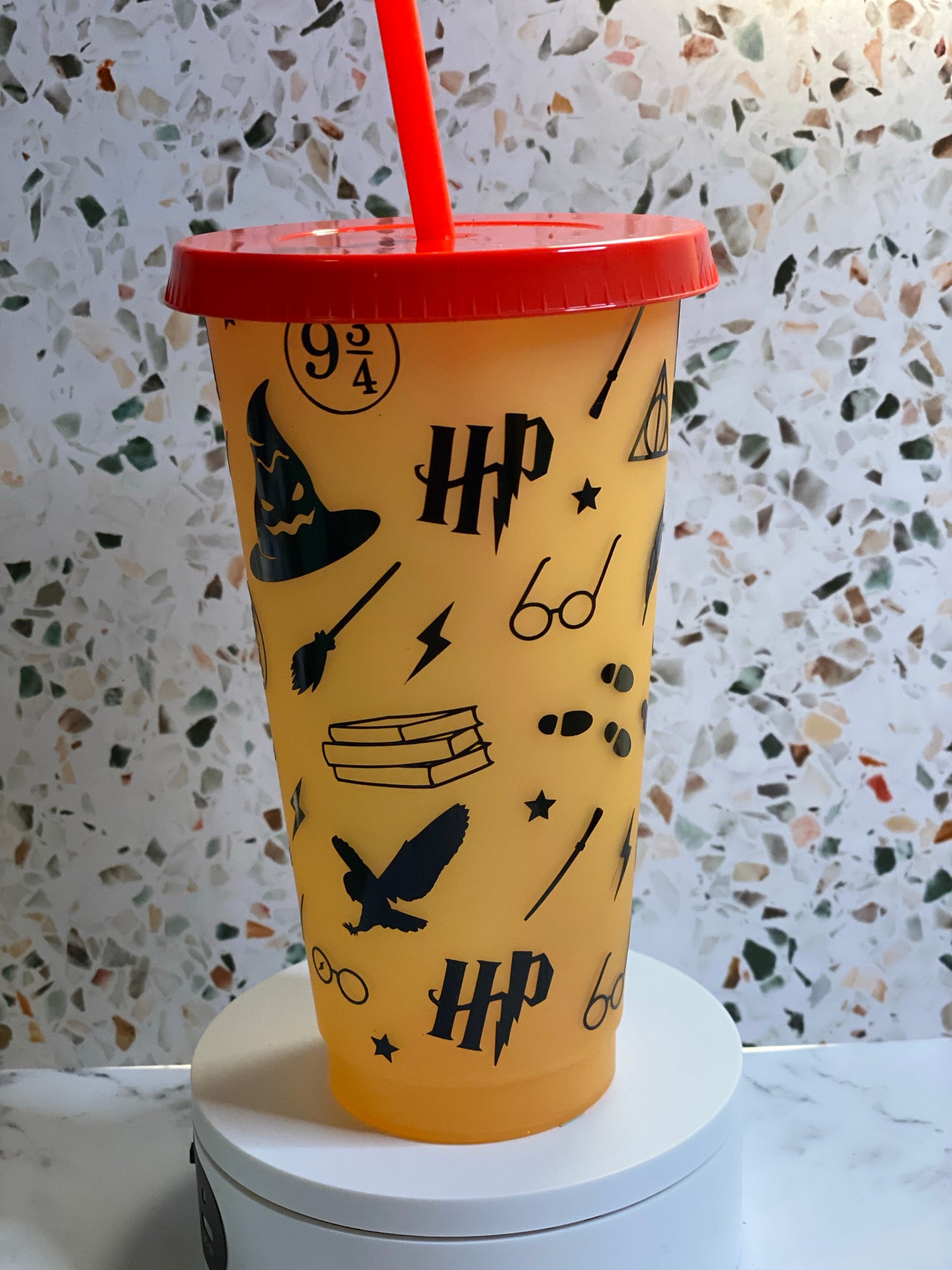 24 ounce Harry Potter color changing tumbler