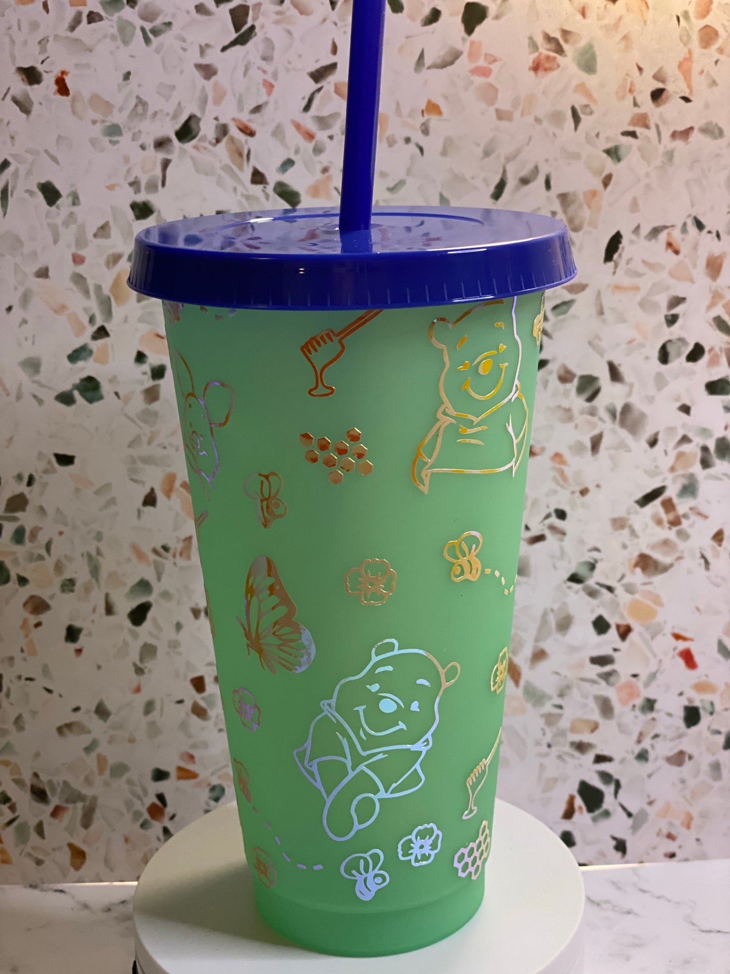 24 ounce Winnie The Pooh color changing tumbler