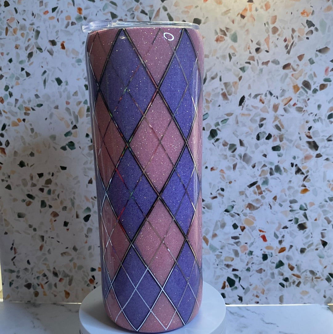 20 ounce Argyle Epoxy Tumbler