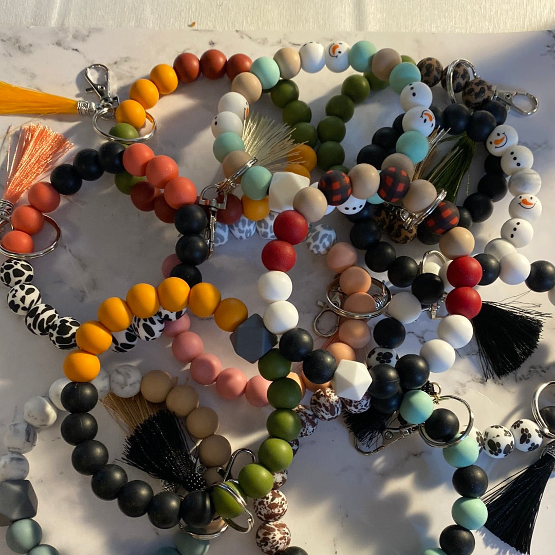 Beaded Silicone Wristlet