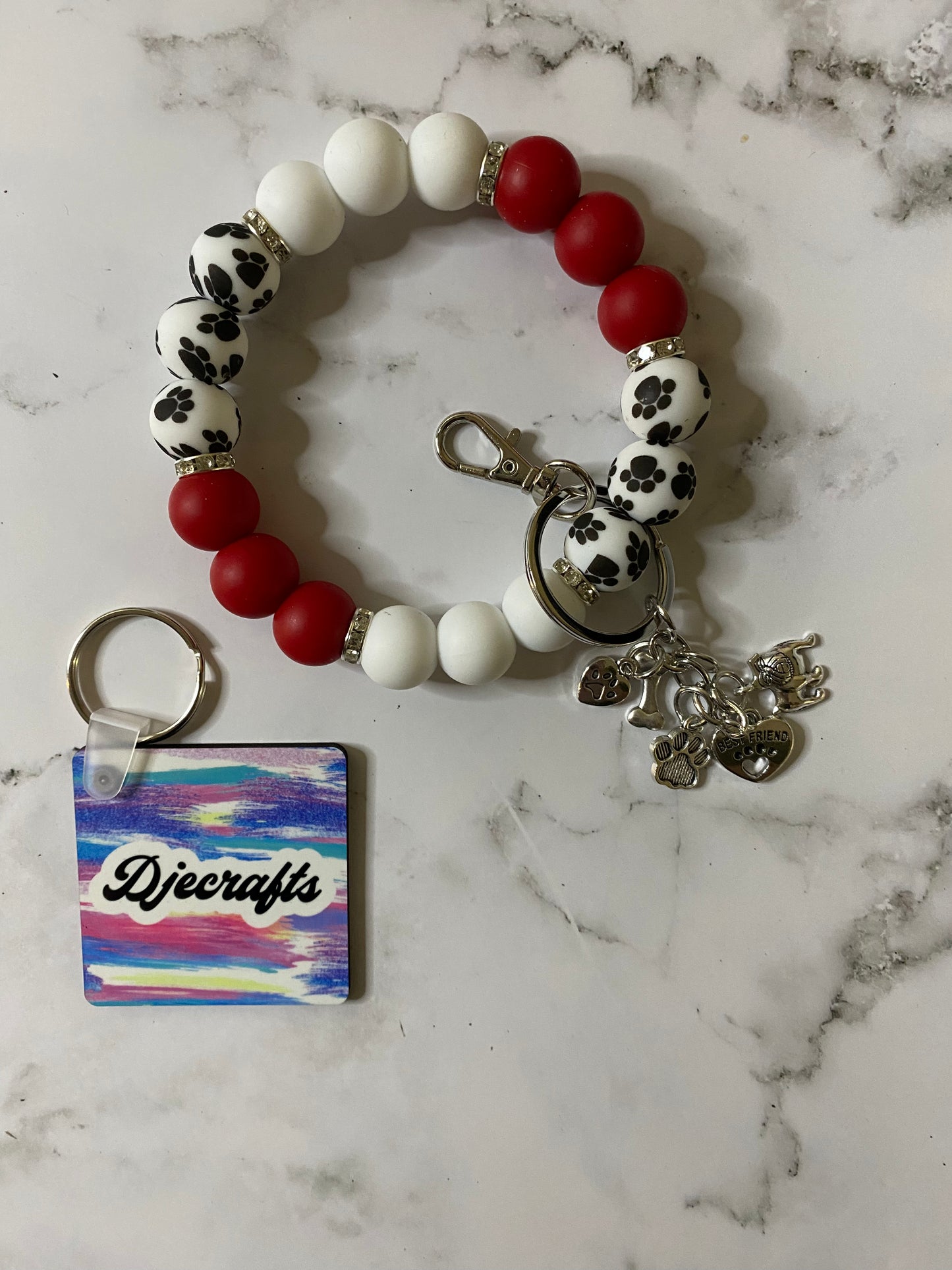 Beaded Silicone Wristlet