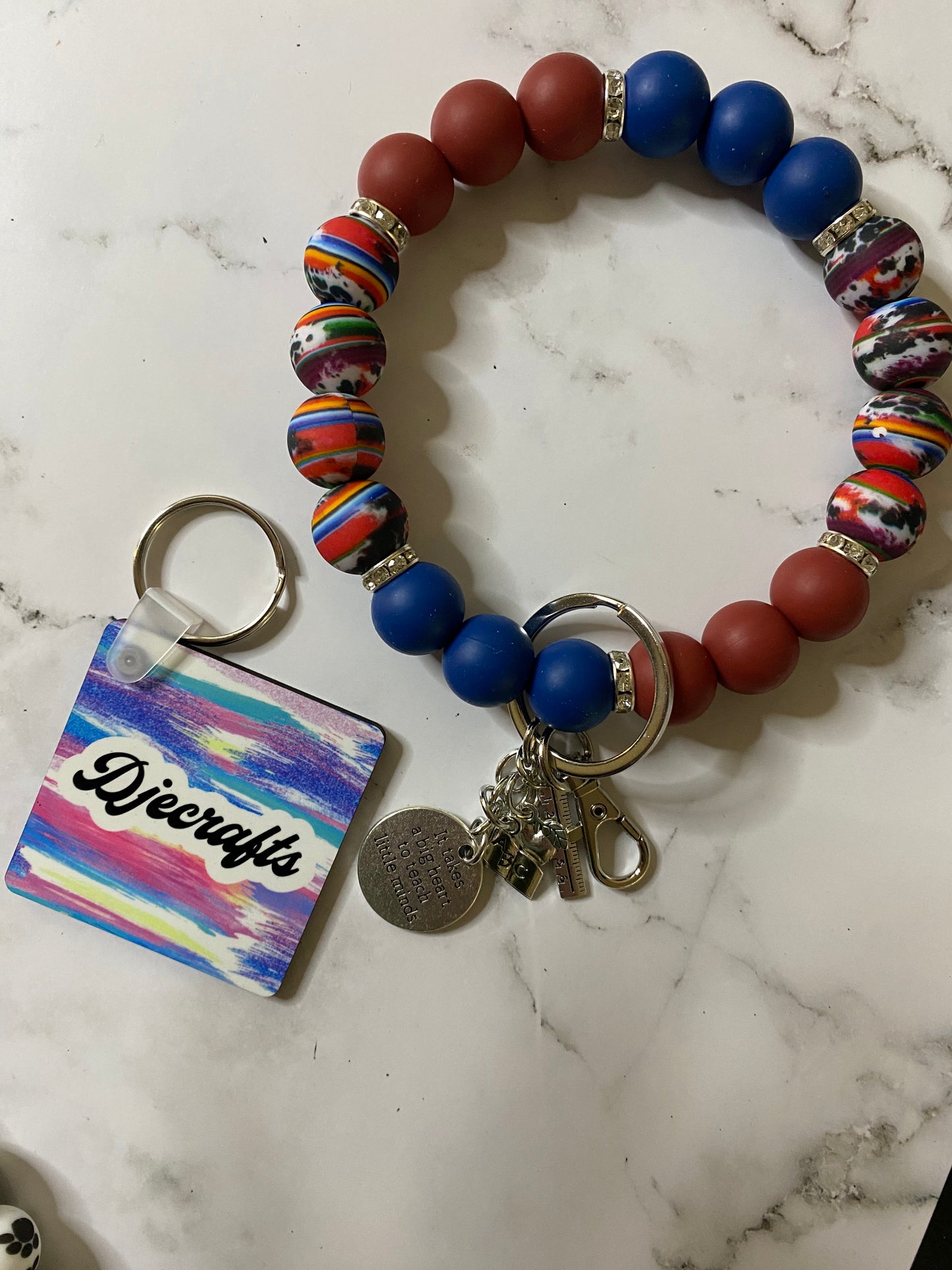 Beaded Silicone Wristlet