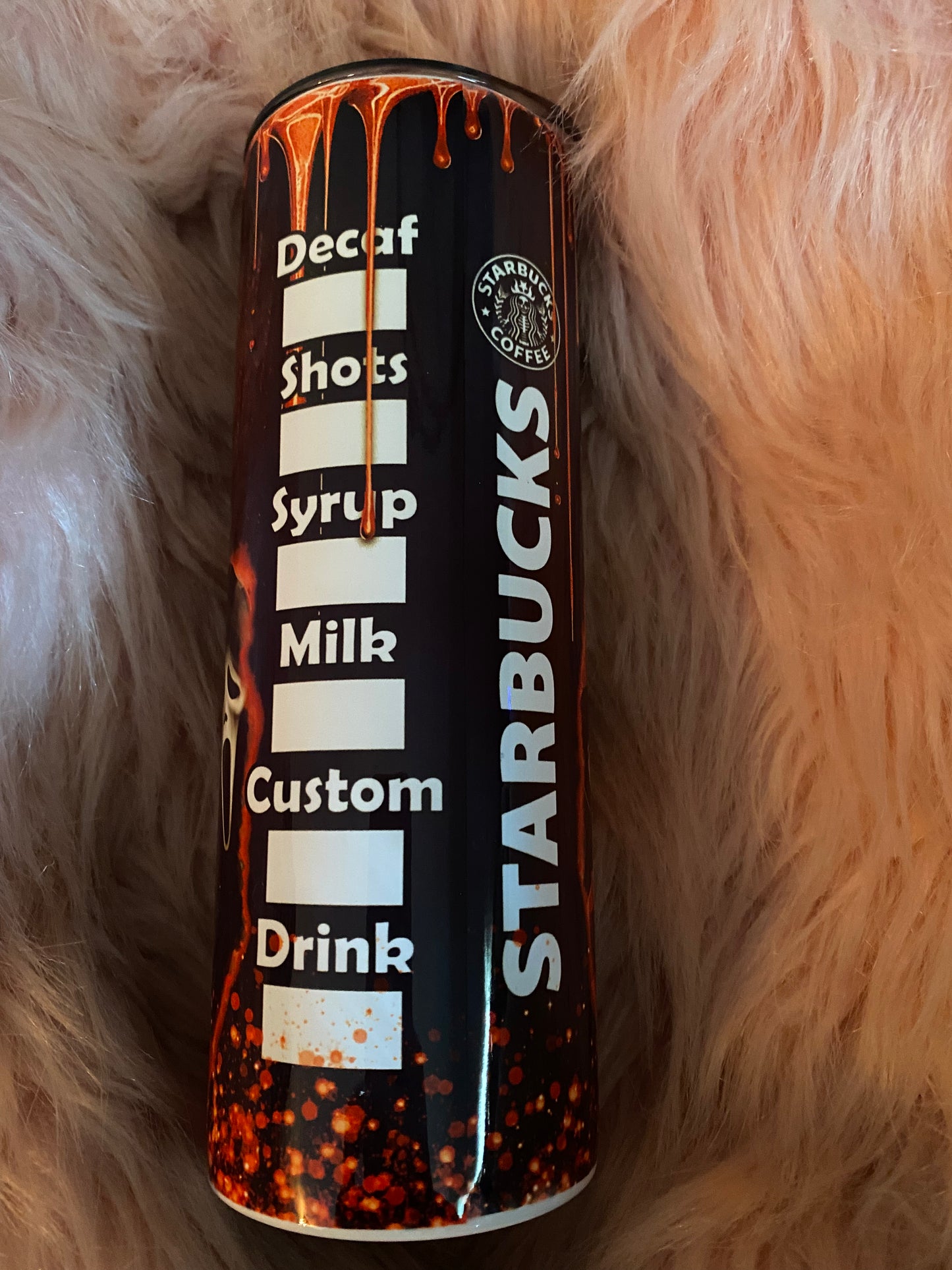20 ounce Horror Starbucks Skinny Sublimation Tumbler