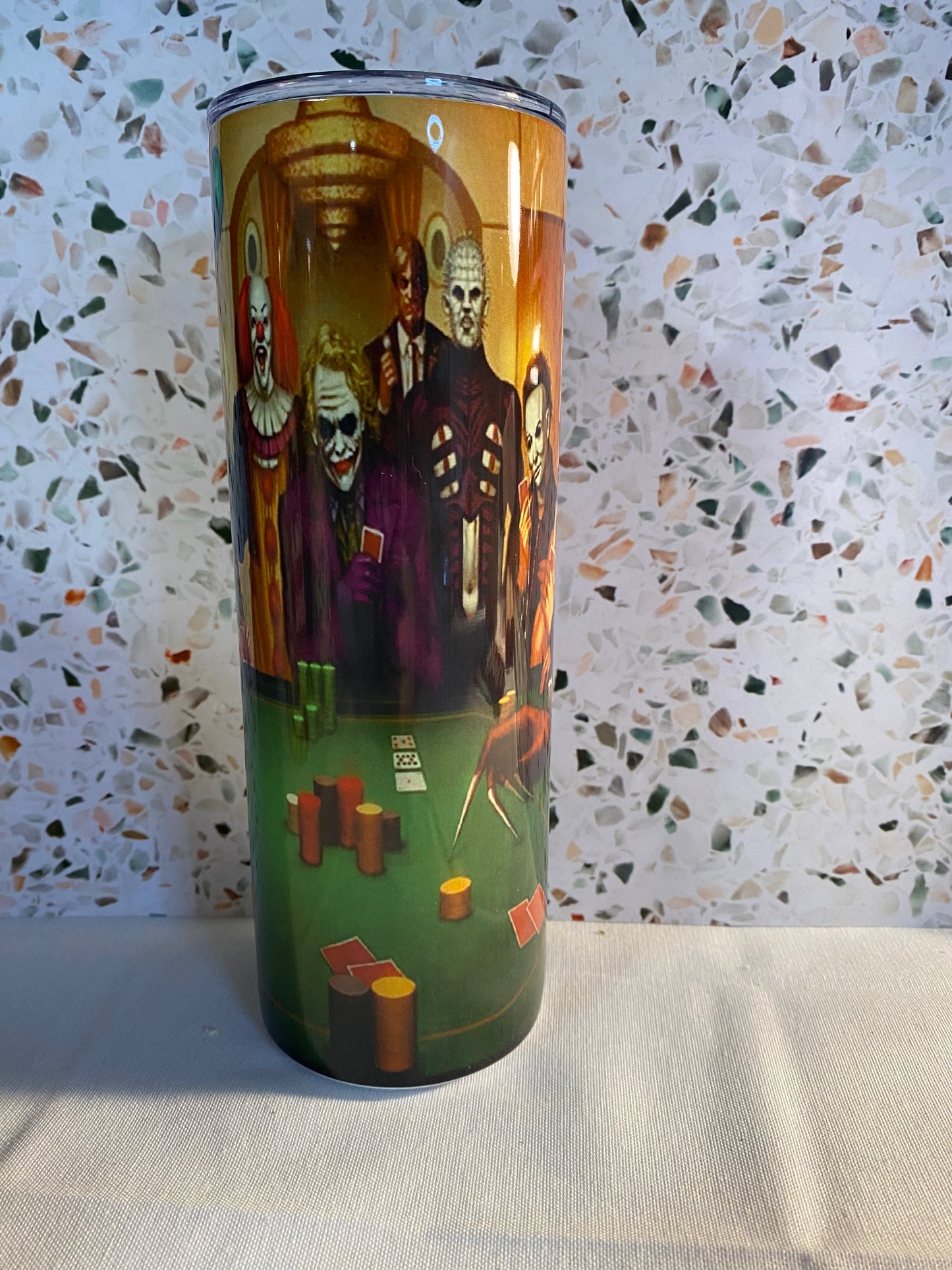 Horror Poker 20 Ounce Sublimation Tumbler