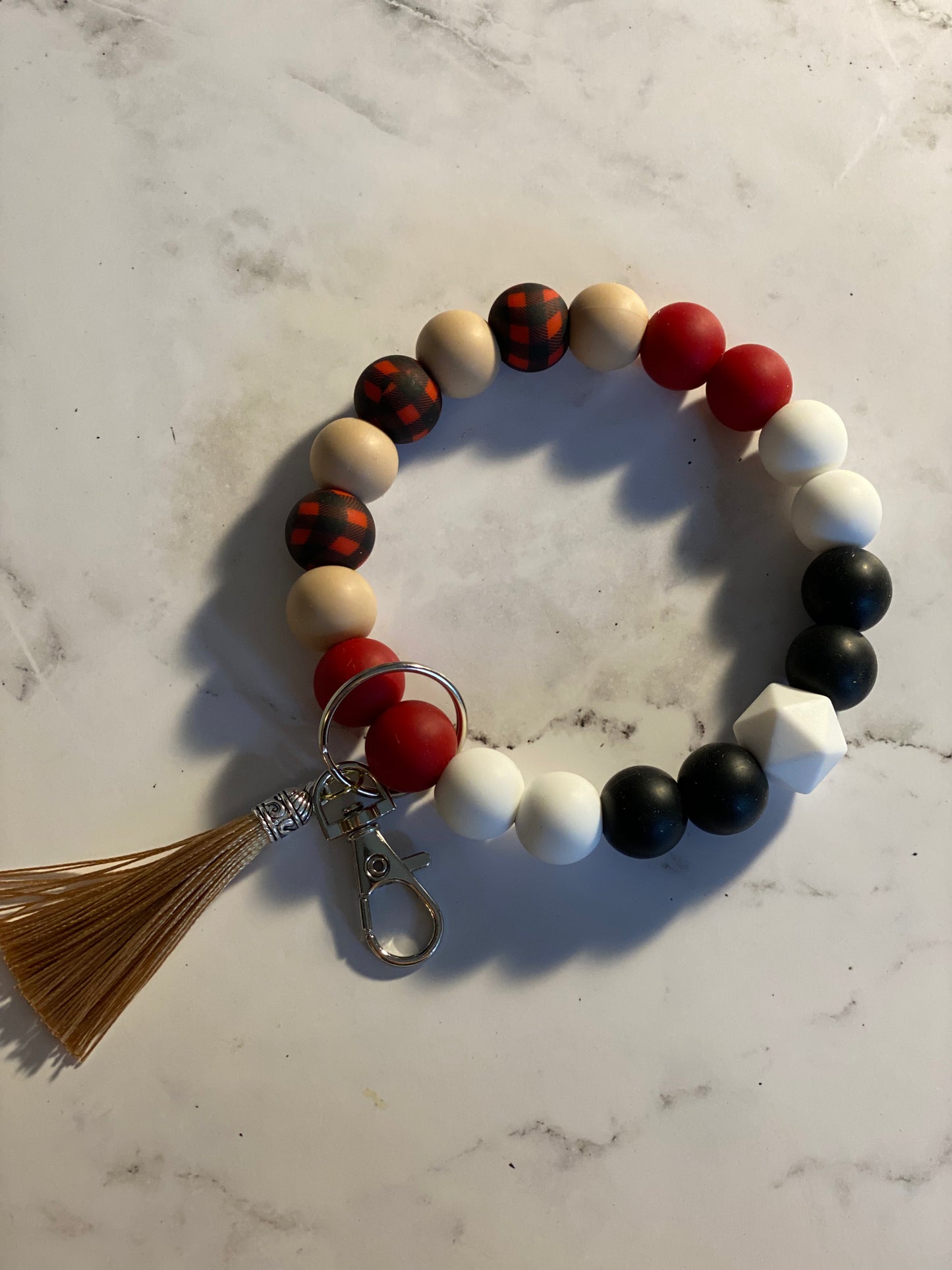 Beaded Silicone Wristlet