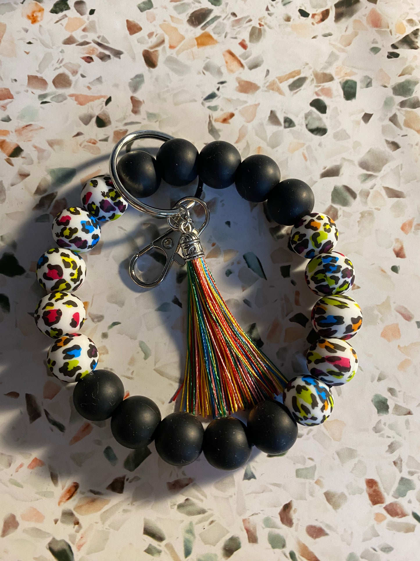 Beaded Silicone Wristlet