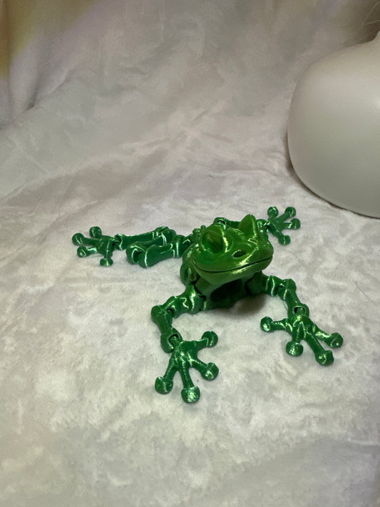 Skeleton Frog No Eyes 3D Print - Random Color