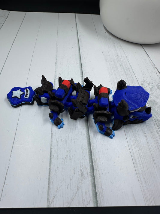 Mini Police Dragon 3D Print - Random Color - mc