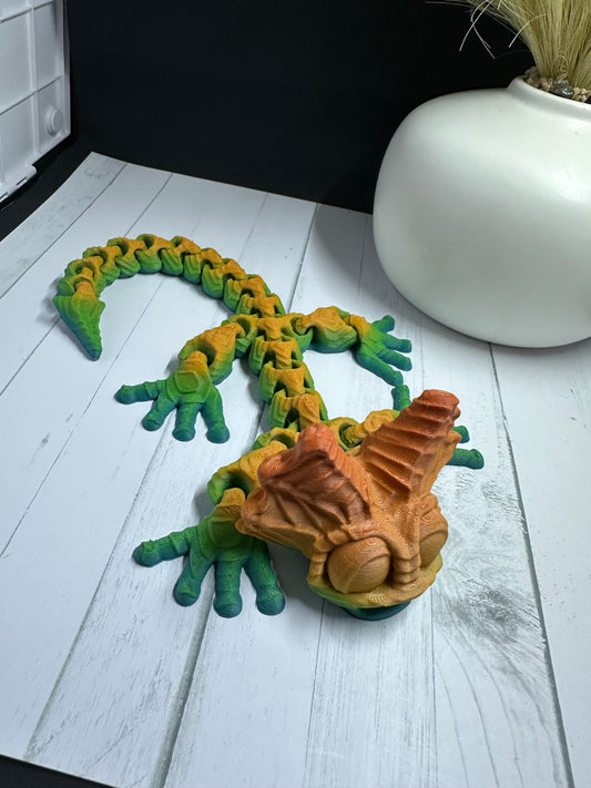 Aquatic Lizard 3D Print - Random Color -54