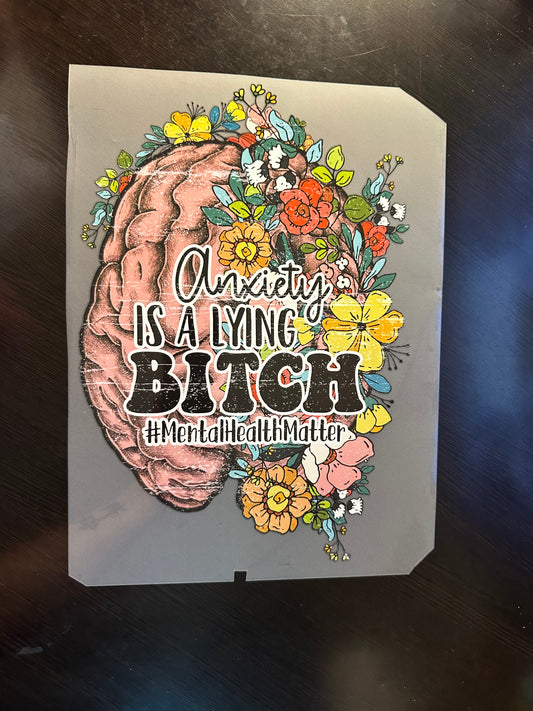 Anxiety Is A Lying Bitch Adult T-Shirt