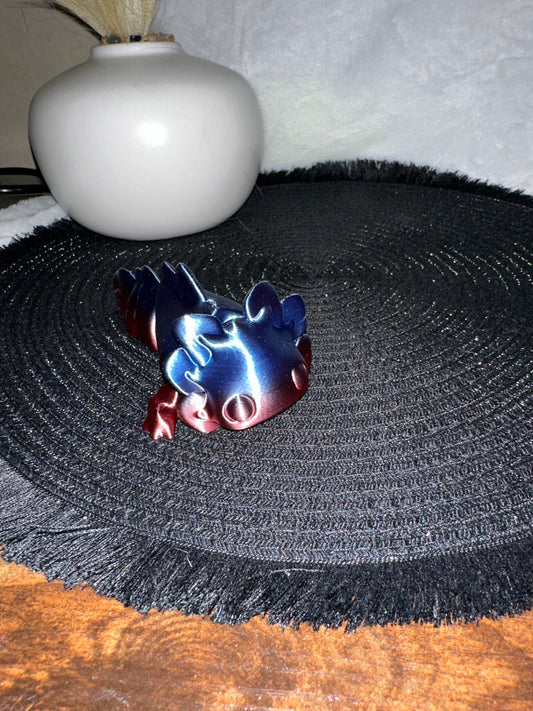 Axolotl Tadpole Large 3D Print - Random Color