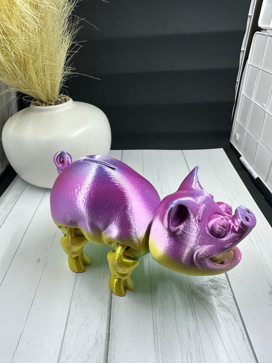 Piggy Bank 3D Print - Random Color -50