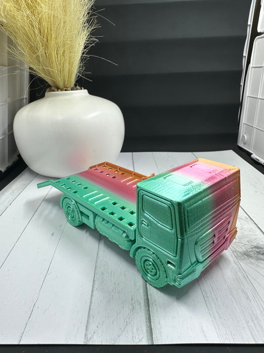 Flatbed Truck 3D Print - Random Color -50
