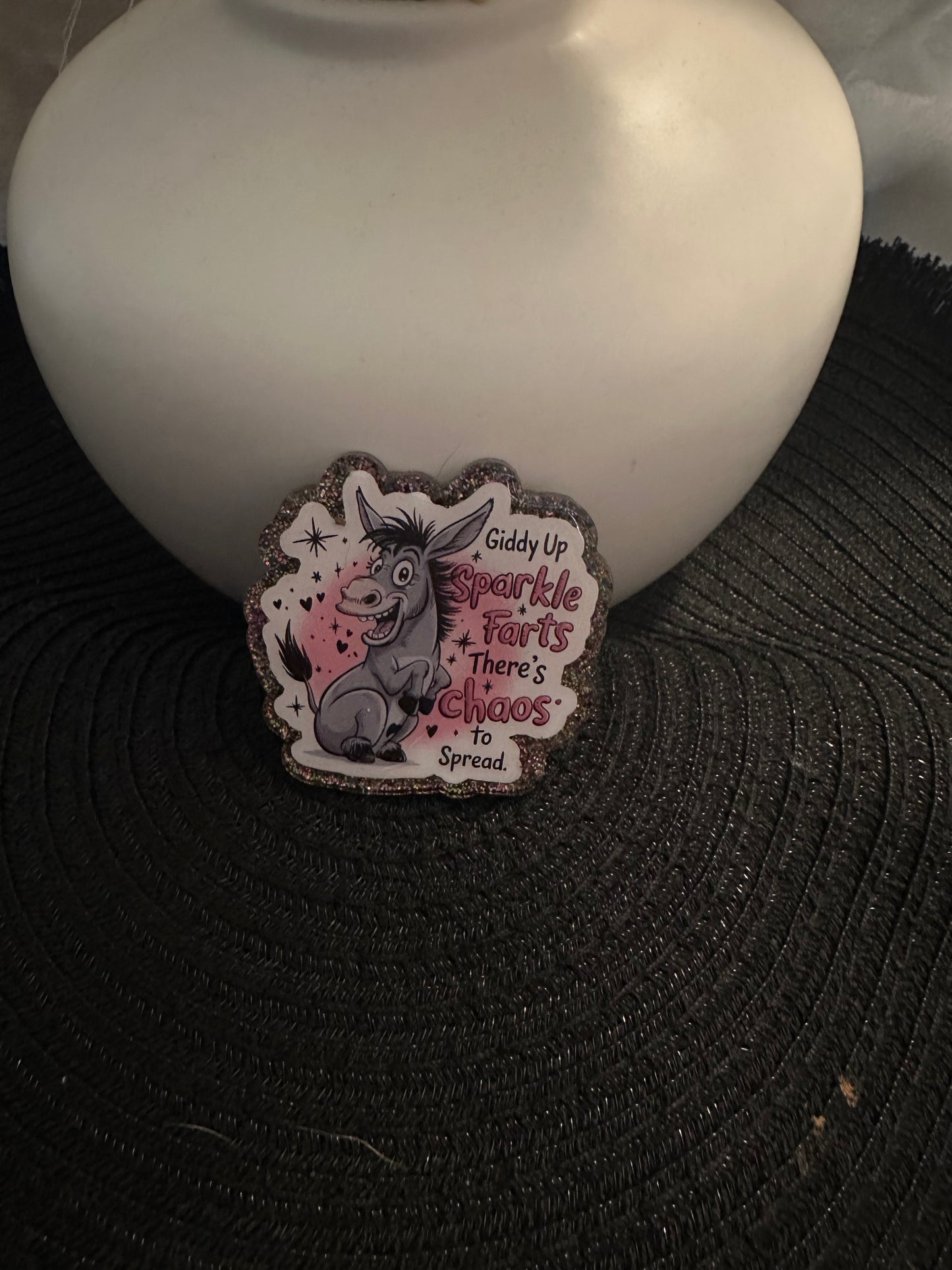 Sparkle Farts Badge Reel / Pop socket Topper