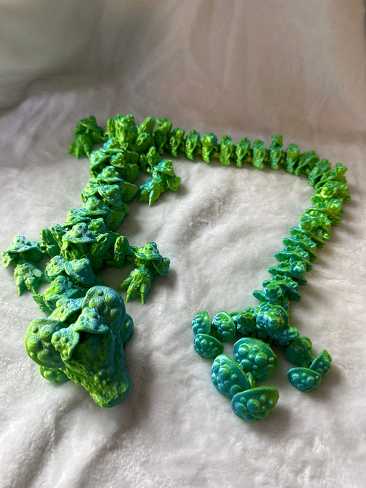Mushroom Dragon Big Tail 3D Print - Random Color