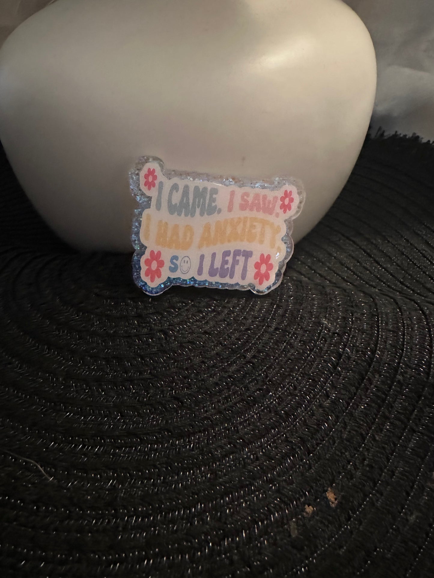 I Came I Saw Badge Reel / Pop socket Topper