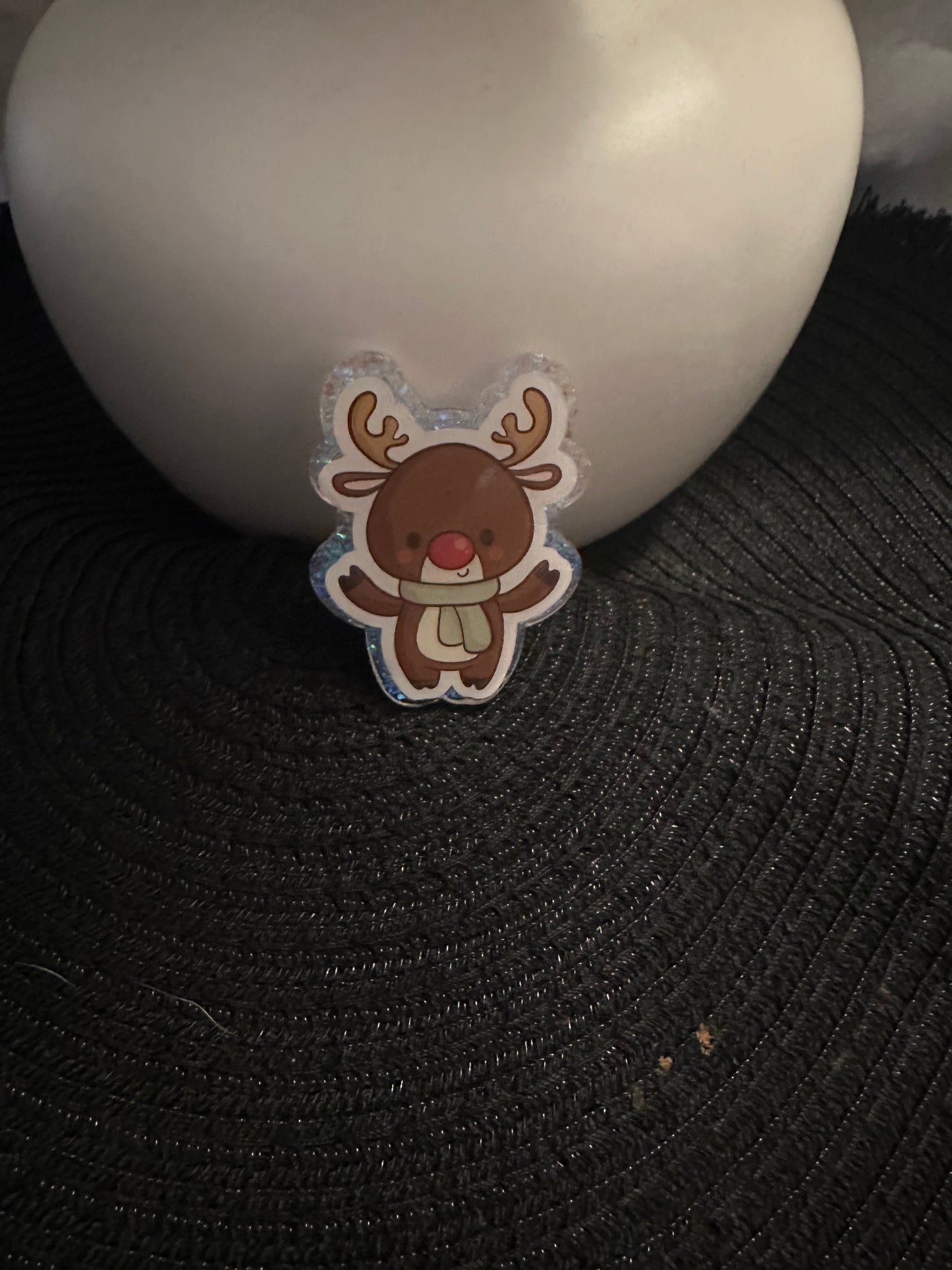 Reindeer Badge Reel / Pop socket Topper