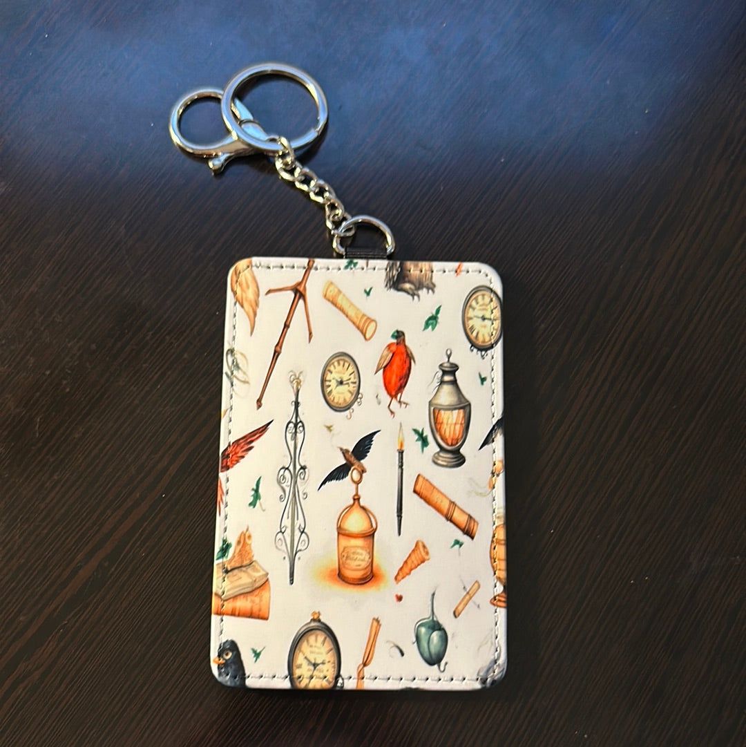 Potter Collage Keychain Card Holder