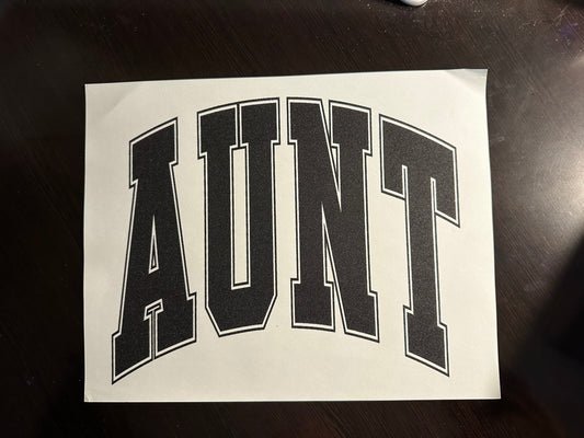 Aunt Varsity Letters Adult T-Shirt