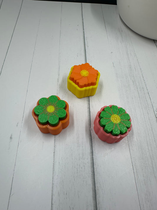Floral 3D Printed Clicker - Random Color