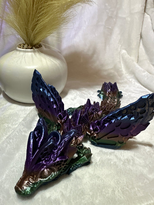 Baby Fae Wolf Dragon Closed Wing 3D Print - Random Color