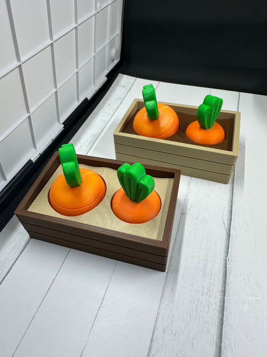 Carrot Fidget 3D Print - Random Color - MC