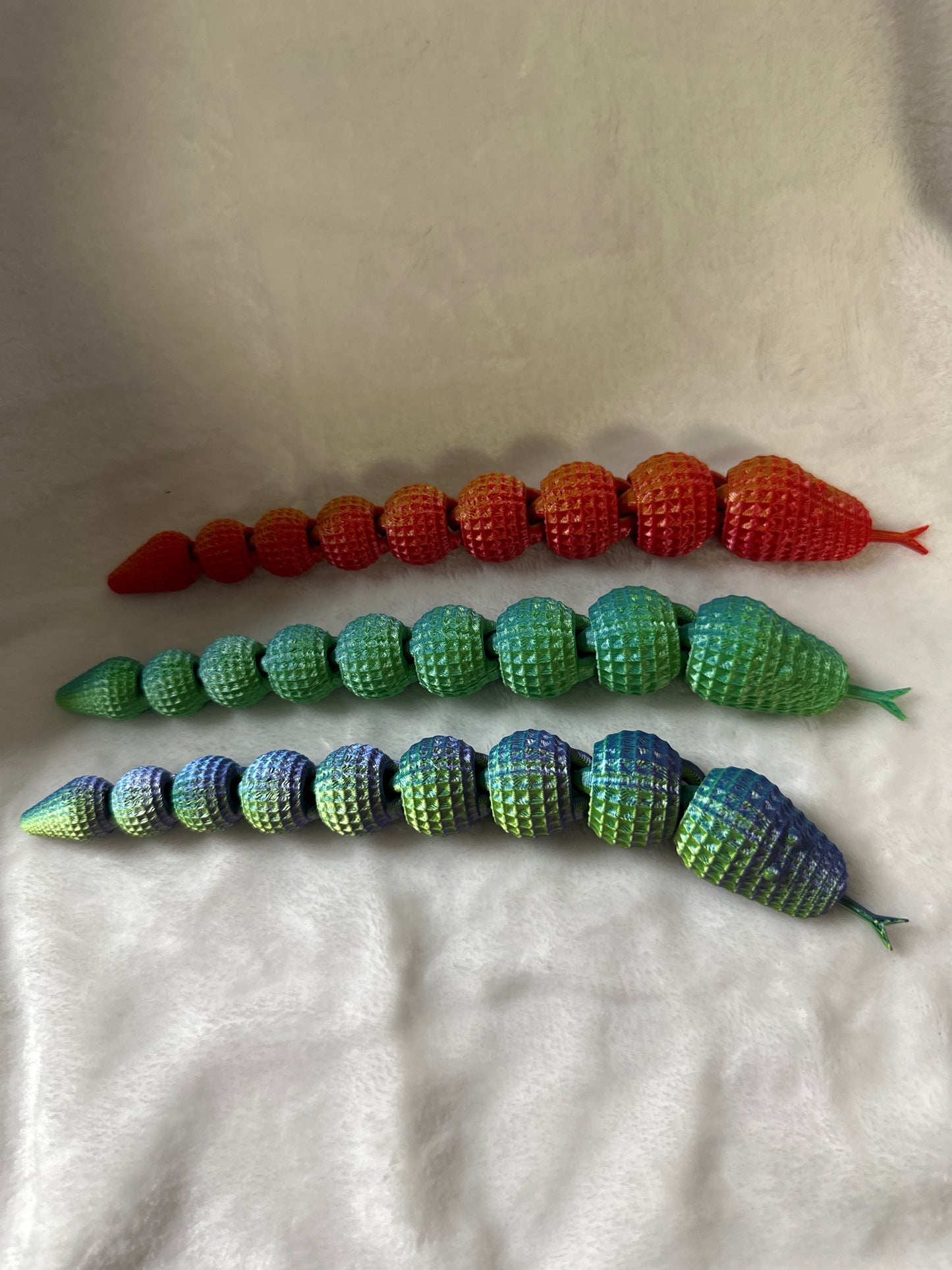 Articulated Snake 3D Print - Random Color