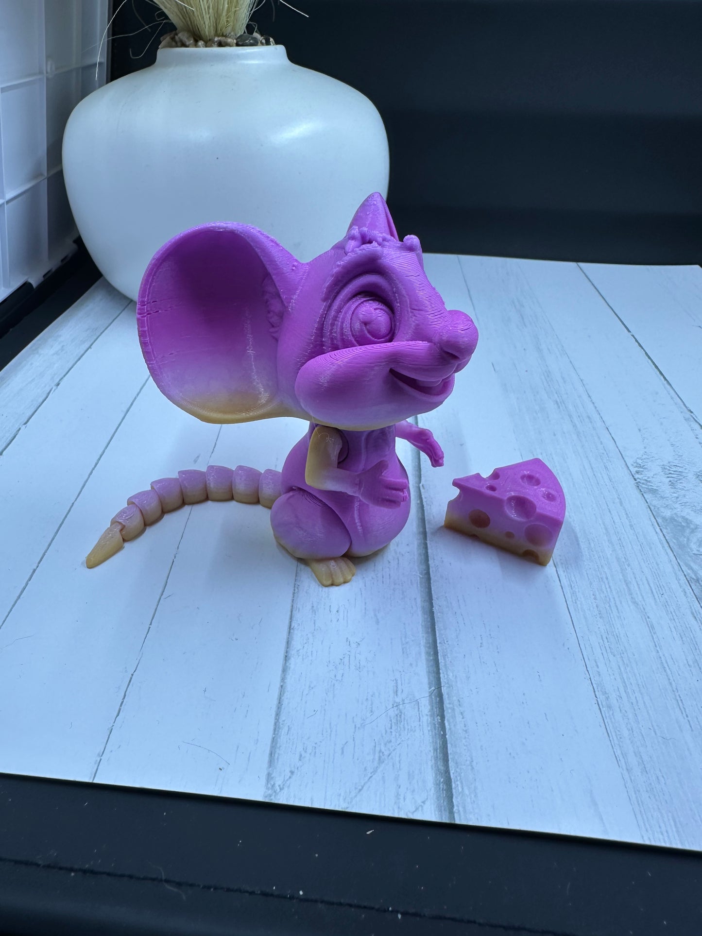 Mouse With Cheese 3D Print - Random Color -50
