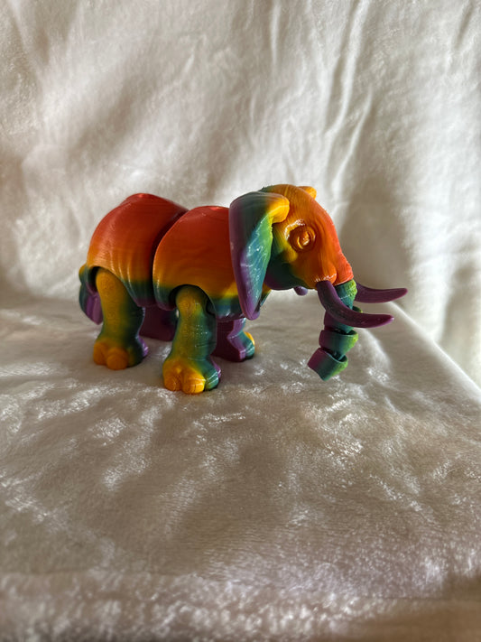 Elephant With Tusk 3D Print - Random Color