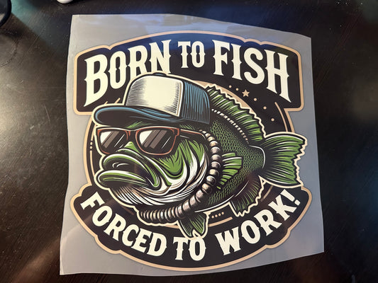 Born To Fish Adult T-Shirt